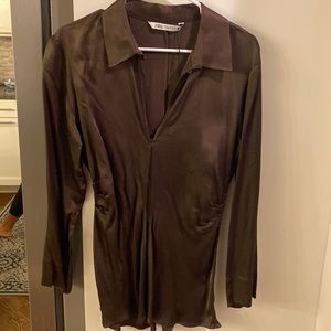 Zara satin blouse